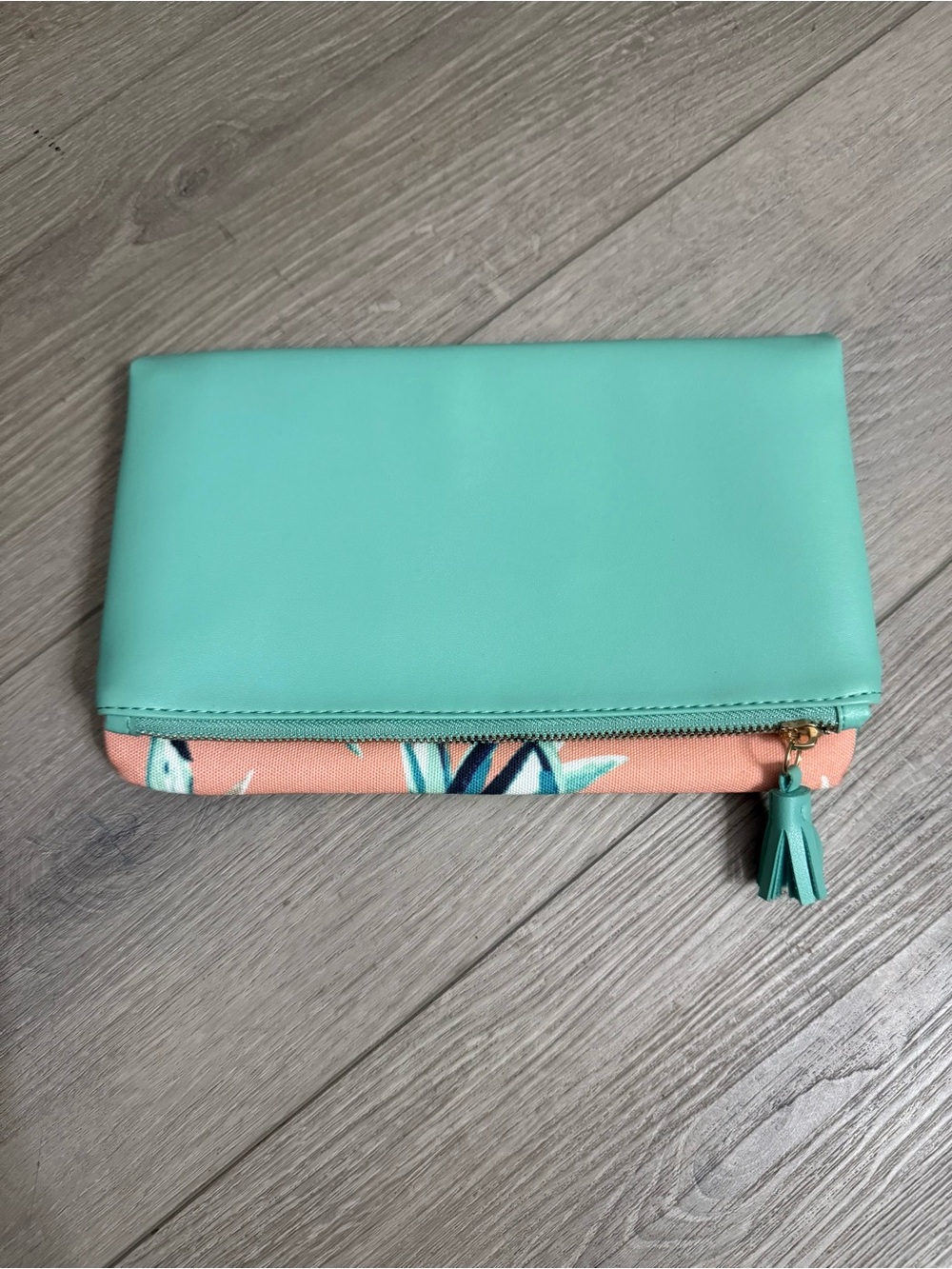Rachel Pally Tropical/Teal Clutch